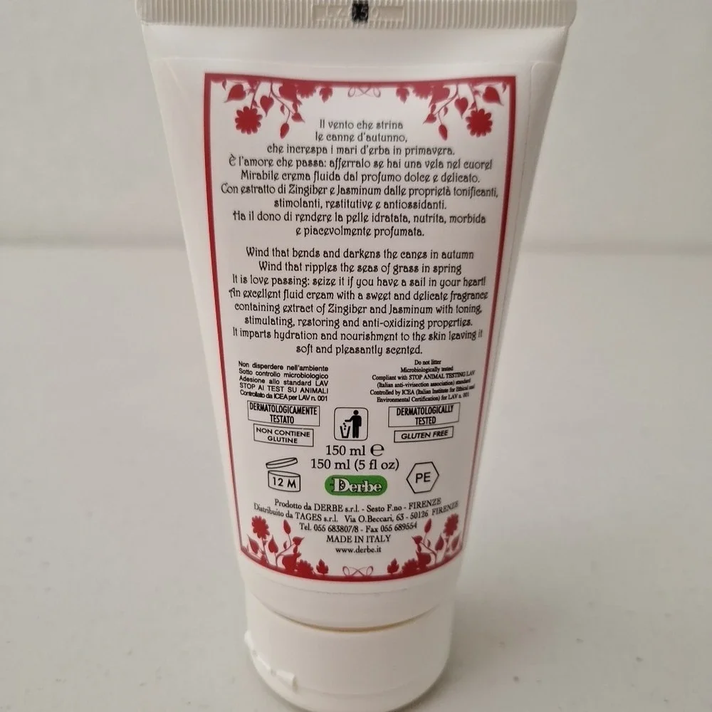 Speziali Fiorentini Ginger & Jasmine MADE IN ITALY 5 oz Ultra Rich Body Cream